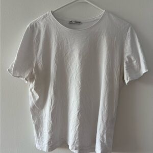 Zara plain white tee